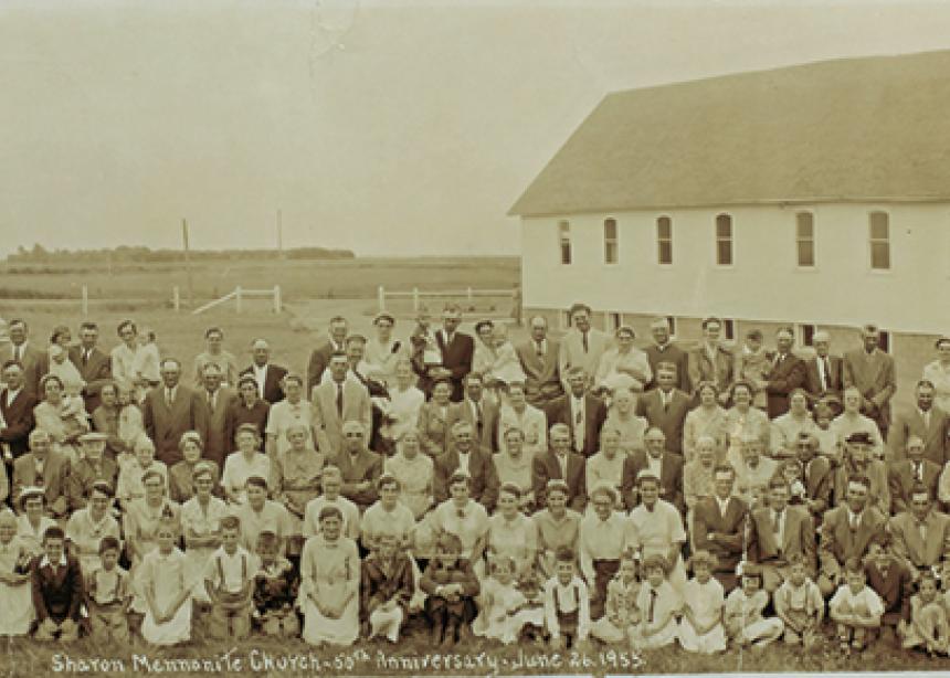 mennonite church group photo 1955